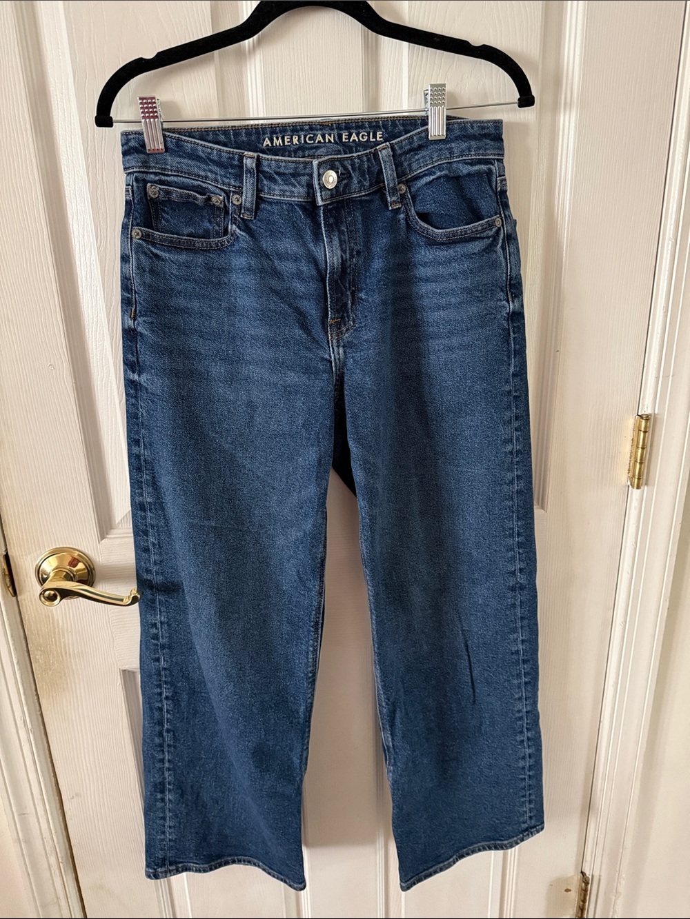 American Eagle Outfitters Dark Blue Relaxed stove pipe Jeans